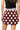 Sample Maroon, Grey & White Polka Dot Knit Skirt
