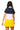 Licensed Sample Michigan Colorblock Mascot Collar Short Sleeve Dress