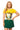 Licensed Sample Baylor Colorblock Mascot Collar Short Sleeve Dress