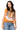 Sample Orange Oversized Tiger Feather Trim Tank