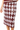 Sample Maroon & Grey Rhinestone Argyle Knit Midi Skirt