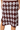 Sample Maroon & Grey Rhinestone Argyle Knit Midi Skirt