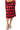 Sample Red & Black Rhinestone Argyle Knit Midi Skirt