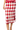 Sample Crimson & White Rhinestone Argyle Print Knit Midi Skirt