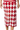 Sample Crimson & White Rhinestone Argyle Print Knit Midi Skirt