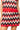 Sample Red, Black & White Rhinestone Zig Zag Knit Skirt