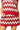 Sample Red, Maroon, Ivory & White Rhinestone Zig Zag Knit Skirt