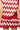 Sample Red, Maroon, Ivory & White Rhinestone Zig Zag Knit Skirt