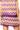 Sample Purple, Orange & White Rhinestone Zig Zag Knit Skirt