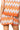 Sample Burnt Orange, Silver & White Rhinestone Zig Zag Knit Skirt