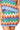 Sample Blue, Orange, Green & White Rhinestone Zig Zag Knit Skirt