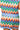 Sample Blue, Orange, Green & White Rhinestone Zig Zag Knit Skirt
