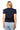 Licensed Sample Auburn Mascot Scattered Jewel & Feather Knit Top
