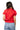 Licensed Sample Arkansas Mascot Scattered Jewel & Feather Knit Top