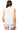 Licensed Sample SMU Grey & White Striped Sequin Football Knit Tank