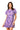 Purple Tiger QOS Card Logo Tee Dress