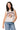 Licensed Sample Alabama Grey & White Striped Sequin Football Knit Tank