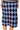 Sample Powder Blue, Navy & Red Rhinestone Argyle Knit Midi Skirt