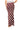 Sample Maroon, Grey & White Polka Dot Knit Maxi Skirt