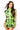 Bright Green & Black Halloween Icon Zip Up Romper