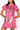 Hot Pink Multi Skeleton Body Tee Dress