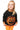 Kids Black Halloween Pumpkin Candy Bucket Sweatshirt