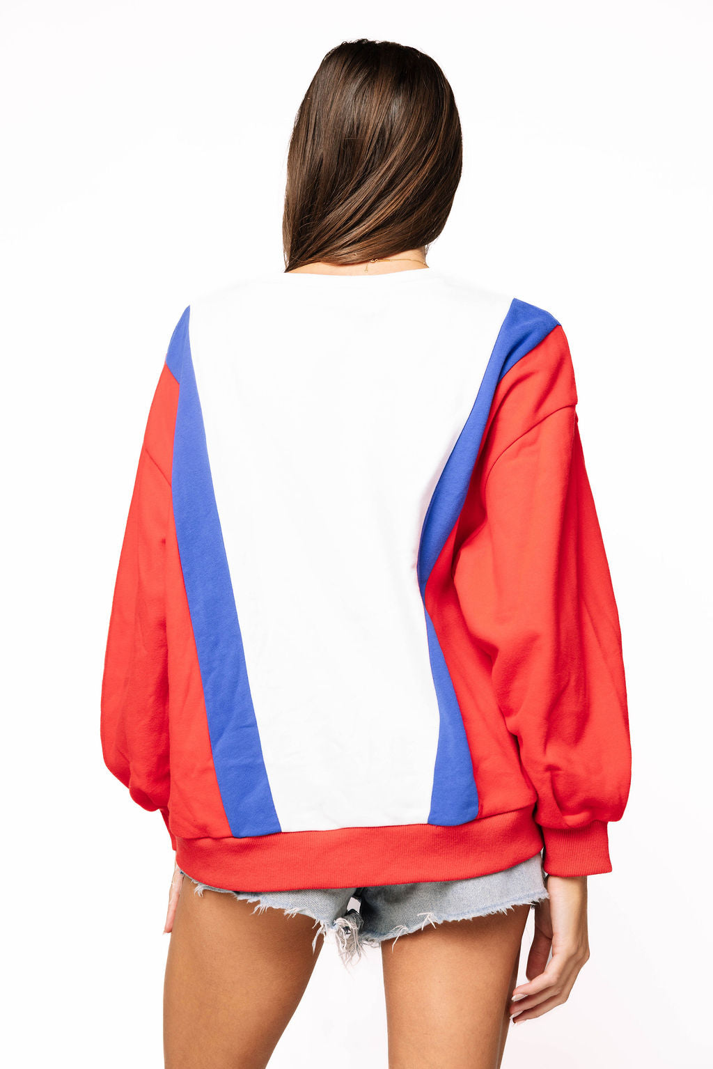 Licensed Sample - SMU Football Player With Flag Sweatshirt
