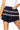 Sample - Navy, White & Orange Skinny Stripe Shorts