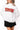 Licensed Texas Tech White Mock Neck Patterned Letters Sweatshirt