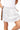 Sample White, Navy & Orange Side Stripe Skort