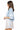 Sample Light Blue & white Jersey Top & Skort Set