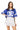 Sample Royal, Navy & White Jersey Top & Skort Set
