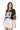 Sample Black, Orange & White Jersey Top & Skort Set
