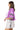 Sample Purple, Black & White Jersey Top & Skort Set