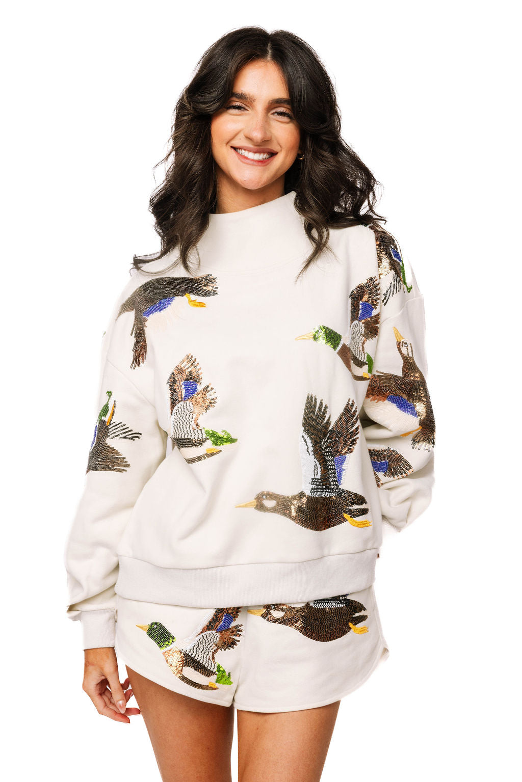 Ivory Flying Ducks Short