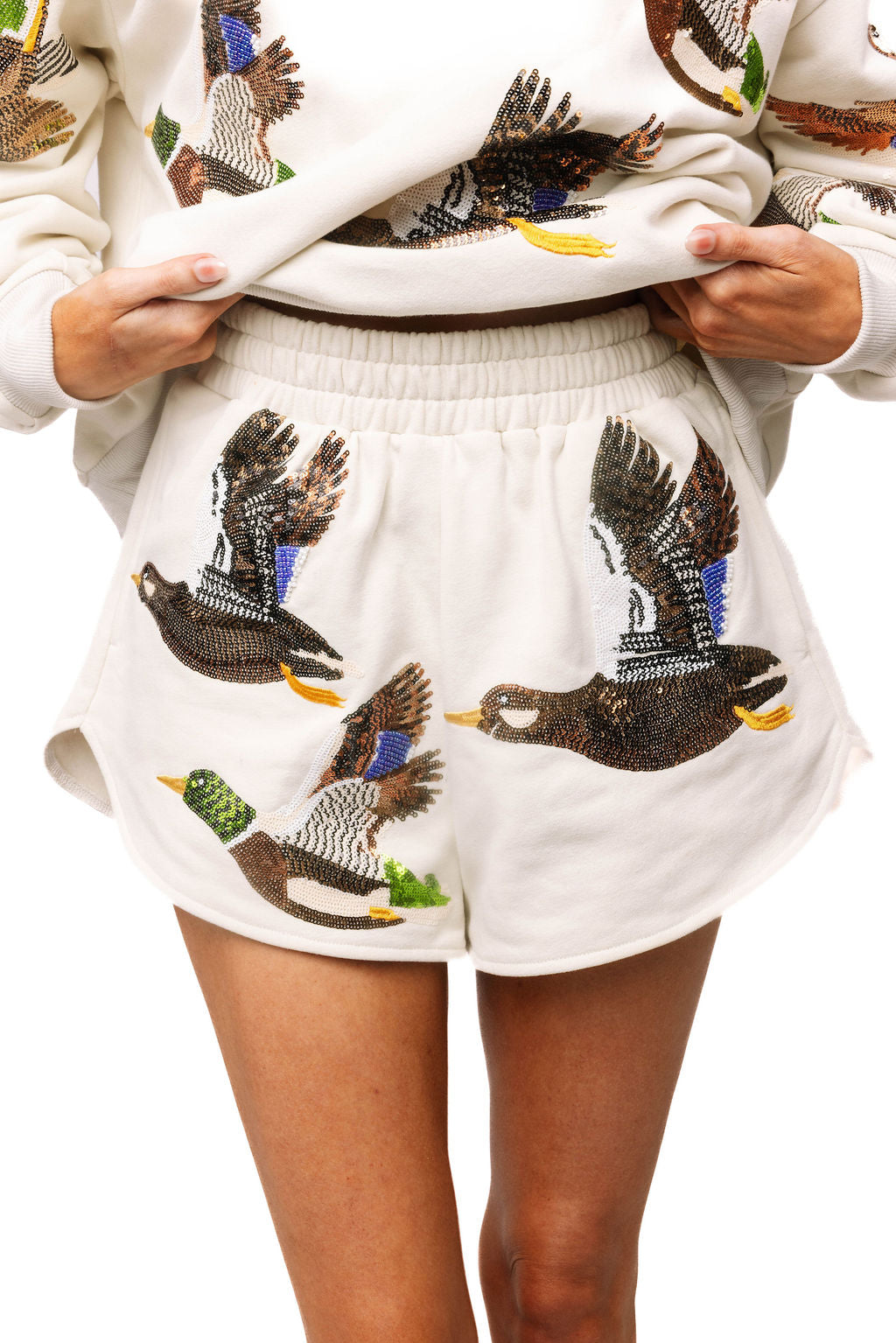 Ivory Flying Ducks Short