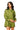Olive Multi Rhinestone Cotton Button Up Romper