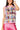 Pink Multi Plaid Red Wine Pouring 'Queen' Knit Vest