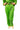 Green Rhinestone QOS Logo Card Sweat Pant