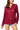 Maroon Rhinestone Button Up Top