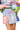 Polka Dot Colorblock Martini Skirt