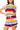 Rainbow Rhinestone Knit Tie Romper