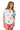 Grey Multi Gingham Candy Corn Tee