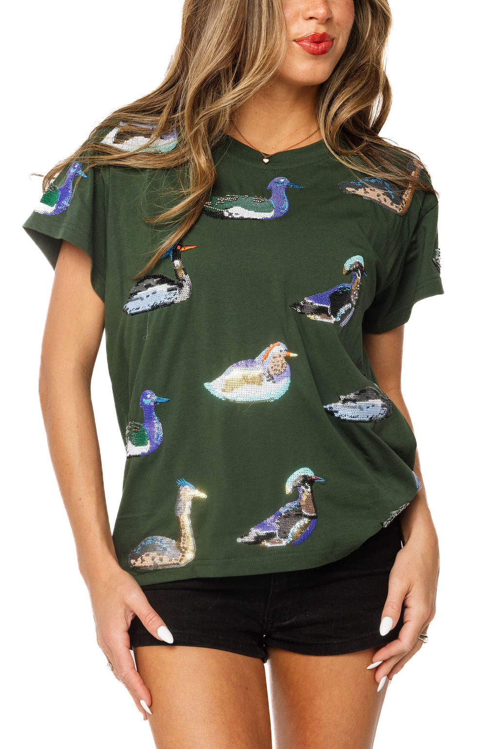 Dark Teal Multi Duck Tee