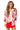 White & Red Spooky Hands Button Up Top