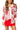 White & Red Spooky Hands Button Up Top