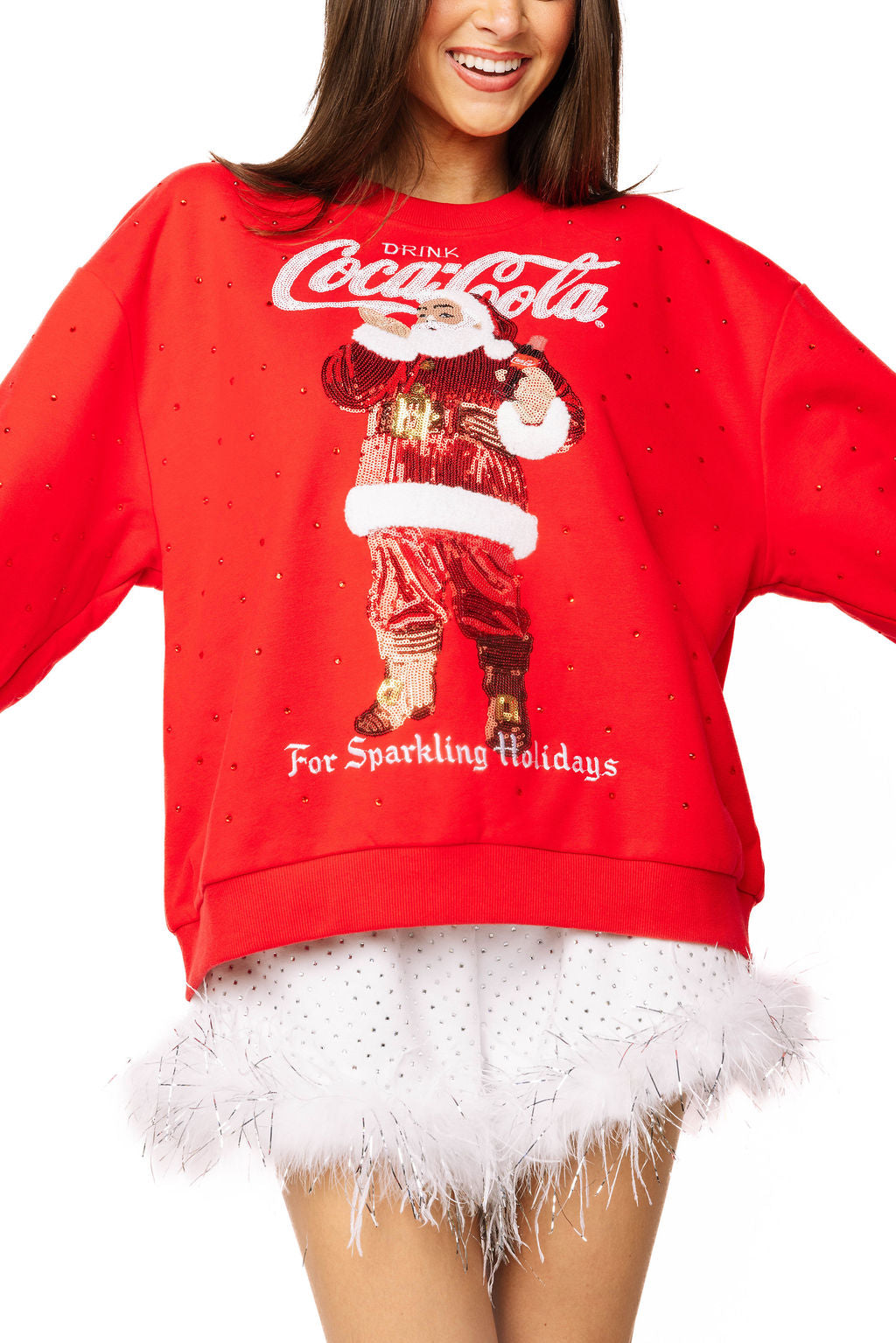 Licensed Red 'Drink Coca-Cola For Sparkling Holidays' Sweatshirt