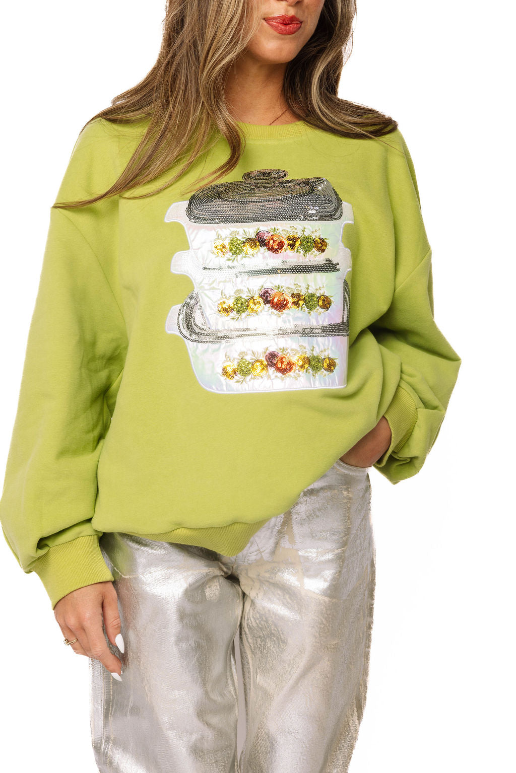 Green Vintage Corningware Sweatshirt