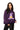Dark Purple Gingham Witch Hat Mockneck Sweatshirt