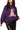 Dark Purple Gingham Witch Hat Mockneck Sweatshirt